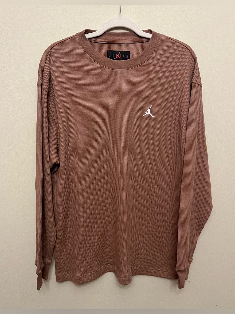 Air Jordan Essentials Waffle-Knit Long Sleeve Top Men's Size Medium
